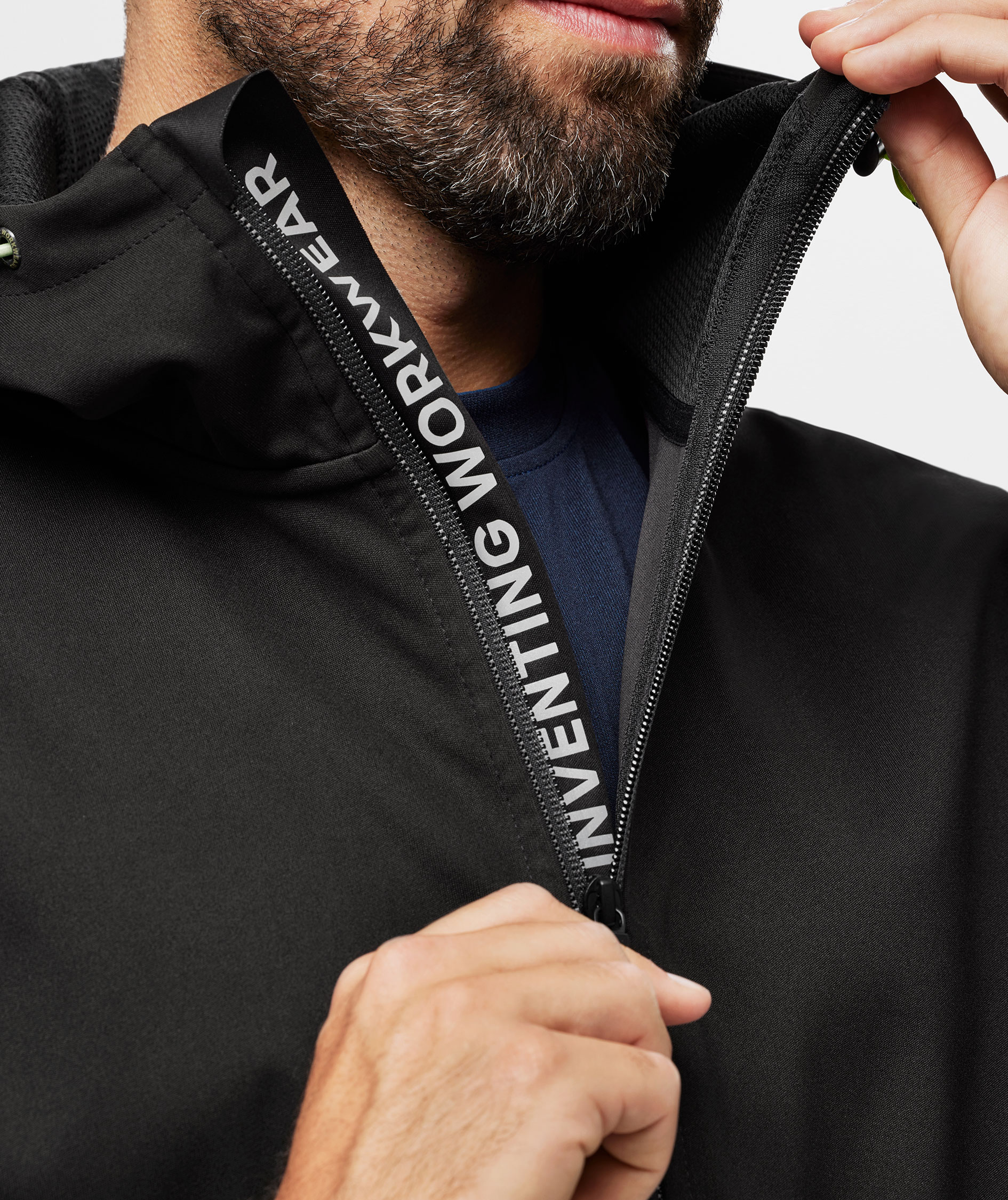 Snickers FlexiWork Windblocker softshell hoodie 8400, Black, large image number 8