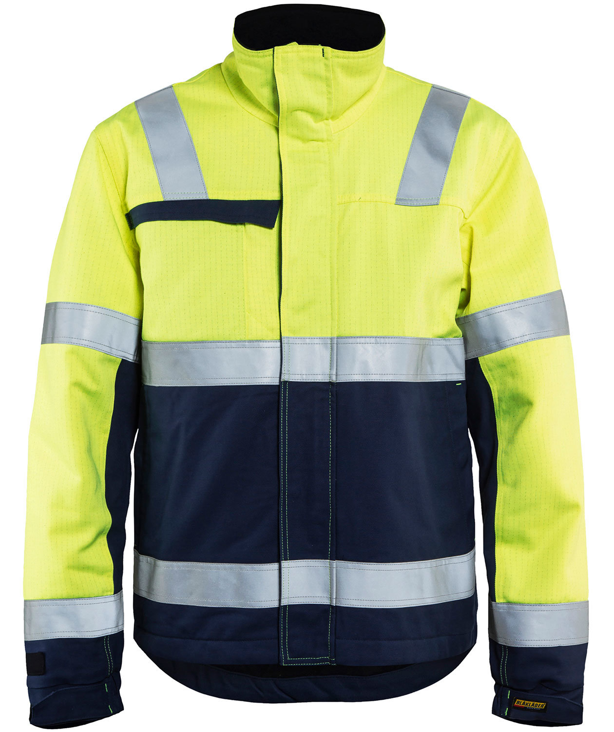 Bl&aring;kl&auml;der Multinorm winter jacket, Hi-vis yellow/Marine blue, large image number 0