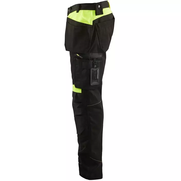 Blåkläder arbejdsbukser, Sort/Hi-Vis Gul, large image number 2