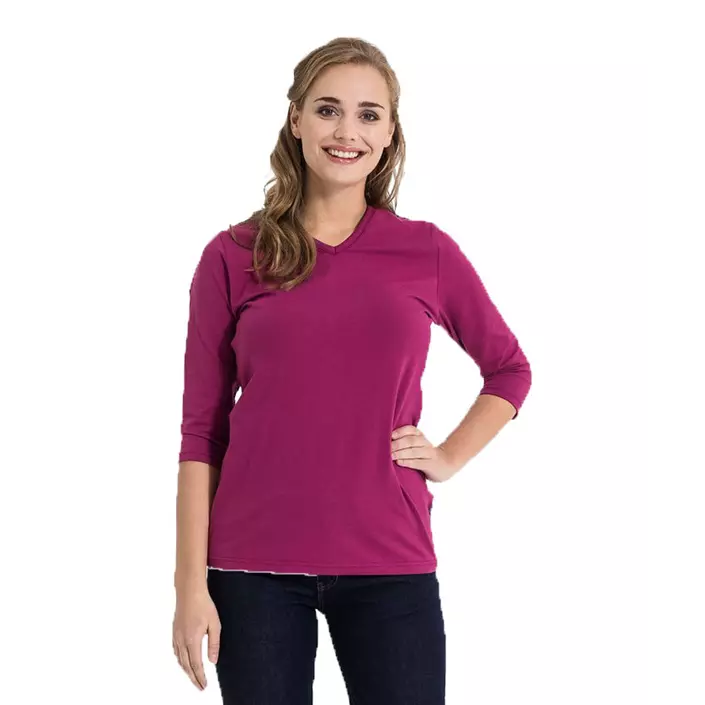 Hejco Wilma women's T-shirt with 3/4 sleeves, Plum, large image number 1