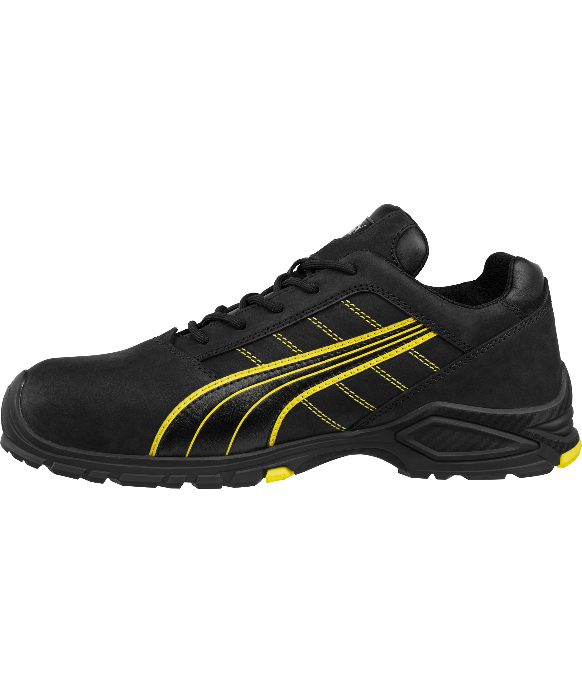 Puma Amsterdam Low safety shoes S3L, Black/Yellow, large image number 2