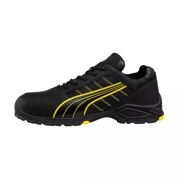 Puma Amsterdam Low skyddsskor S3L, Svart/Gul, large image number 2