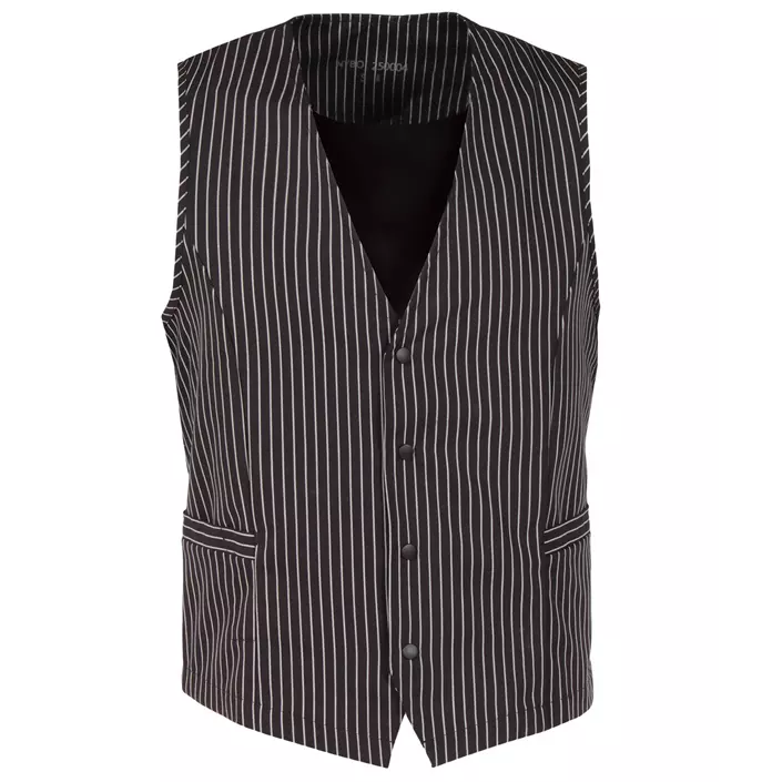 Nybo Workwear Garcon mens server waistcoat, Black/White, large image number 0