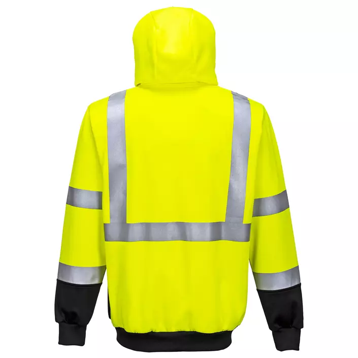 Portwest hoodie, Hi-vis Yellow/Black, large image number 2