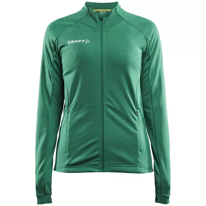 Craft Evolve Full Zip Damen Sweatshirt, Team green, large image number 0