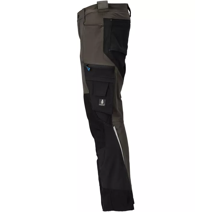 Mascot Advanced work trousers full stretch, Dark Anthracite/Black, large image number 3