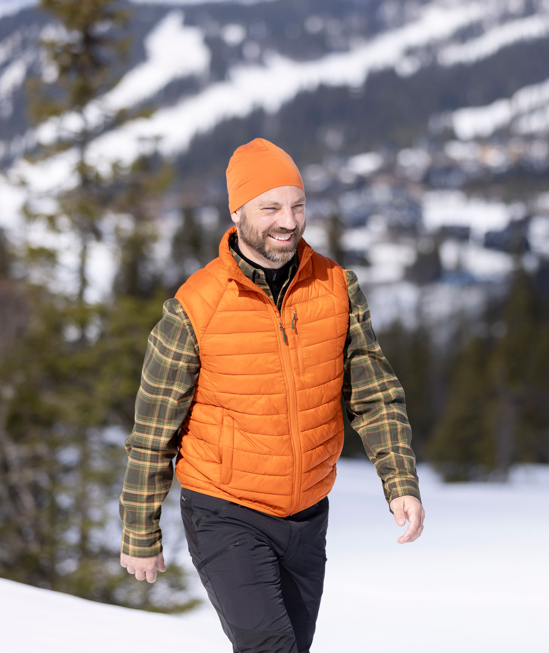 Pinewood Abisko Insulation vatteret vest, Burned Orange