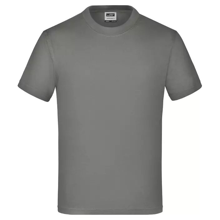 James & Nicholson Junior Basic-T T-shirt for barn, Dark-Grey, large image number 0