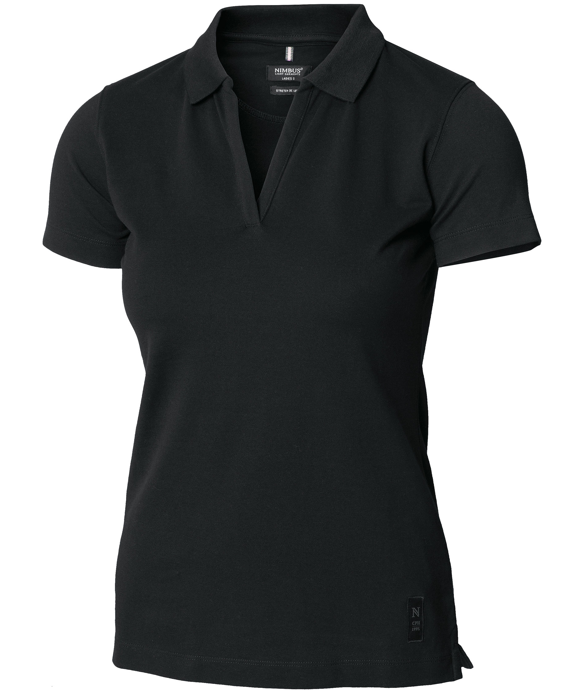 Black polo shirt ladies online