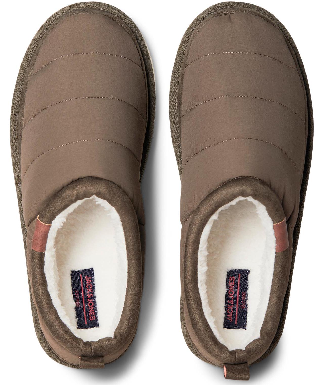 Jack & Jones JFWPUFF Slippers, Dark Olive, large image number 2
