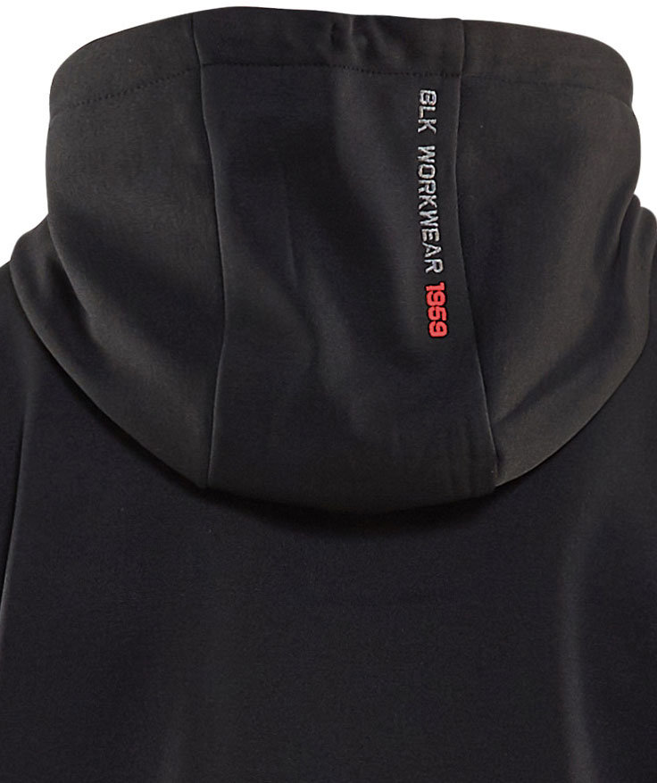 Bl&aring;kl&auml;der Unite Kapuzenpullover, Schwarz/Rot, large image number 2