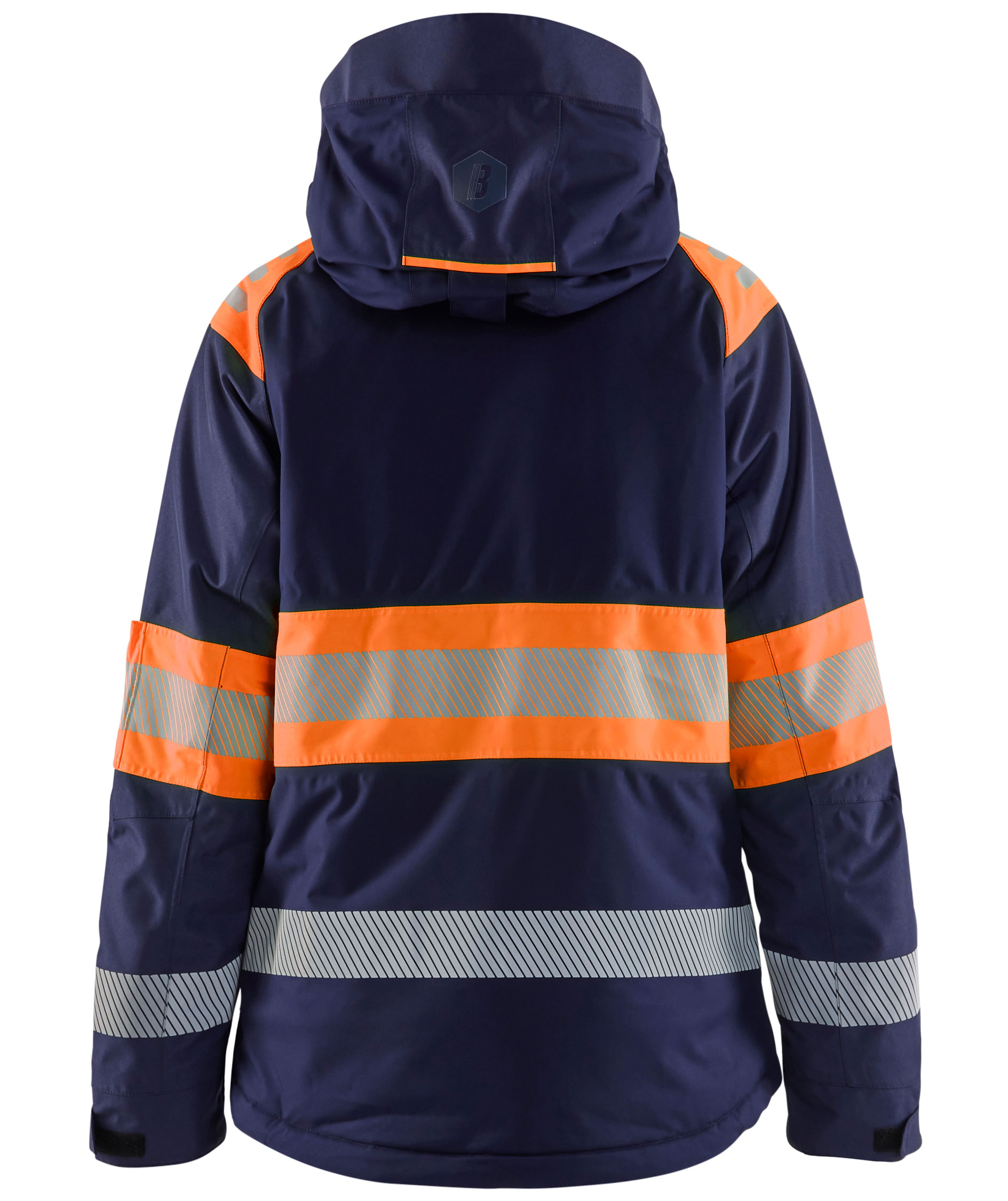 Bl&aring;kl&auml;der Damen Winterjacke, Marine/Orange