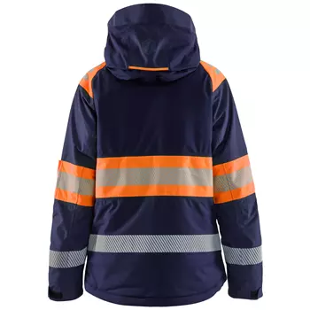 Blåkläder vinterjacka dam, Marinblå/Orange