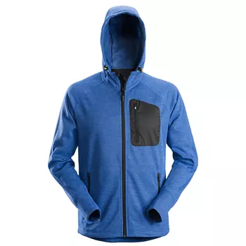 Snickers FlexiWork fleece hoodie, Blue/Black