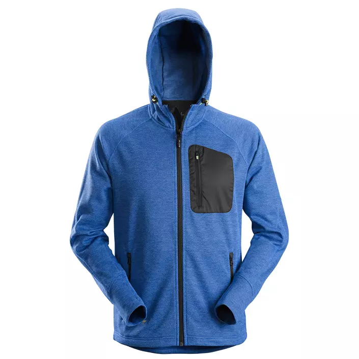 Snickers FlexiWork fleece hoodie 8041, Blue/Black, large image number 0