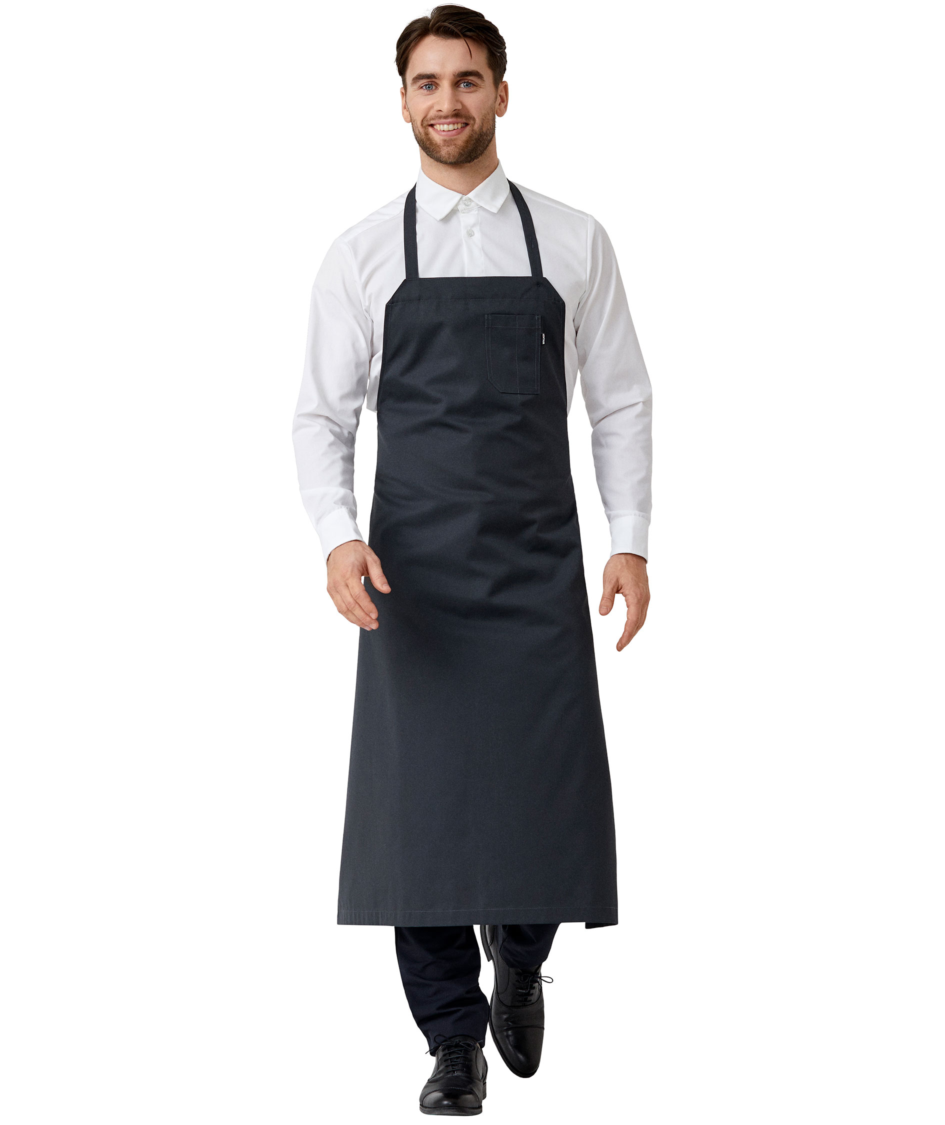 Kentaur bib apron, Charcoal, Charcoal, large image number 1