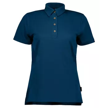 Pitch Stone Tech Wool dame polo T-shirt, Estate Blue