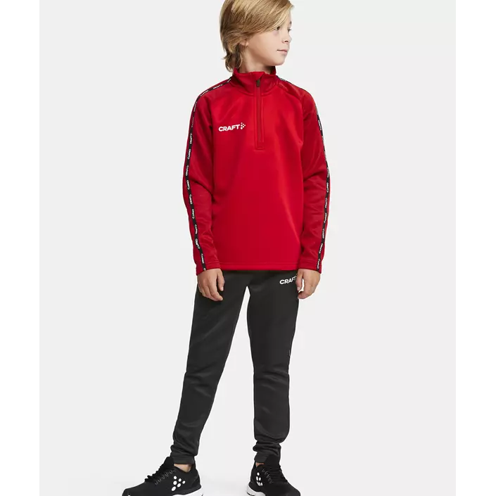 Craft Squad 2.0 halfzip training pullover for kids, Bright Red-Express, large image number 1