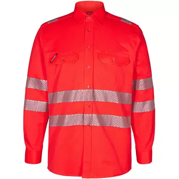 Engel Safety arbejdsskjorte, Hi-Vis Rød