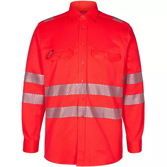 Engel Safety arbejdsskjorte, Hi-Vis Rød, large image number 0