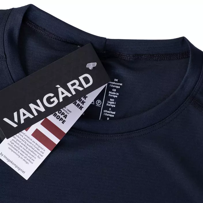 Vangàrd løbe T-shirt, Midnight Blue, large image number 2