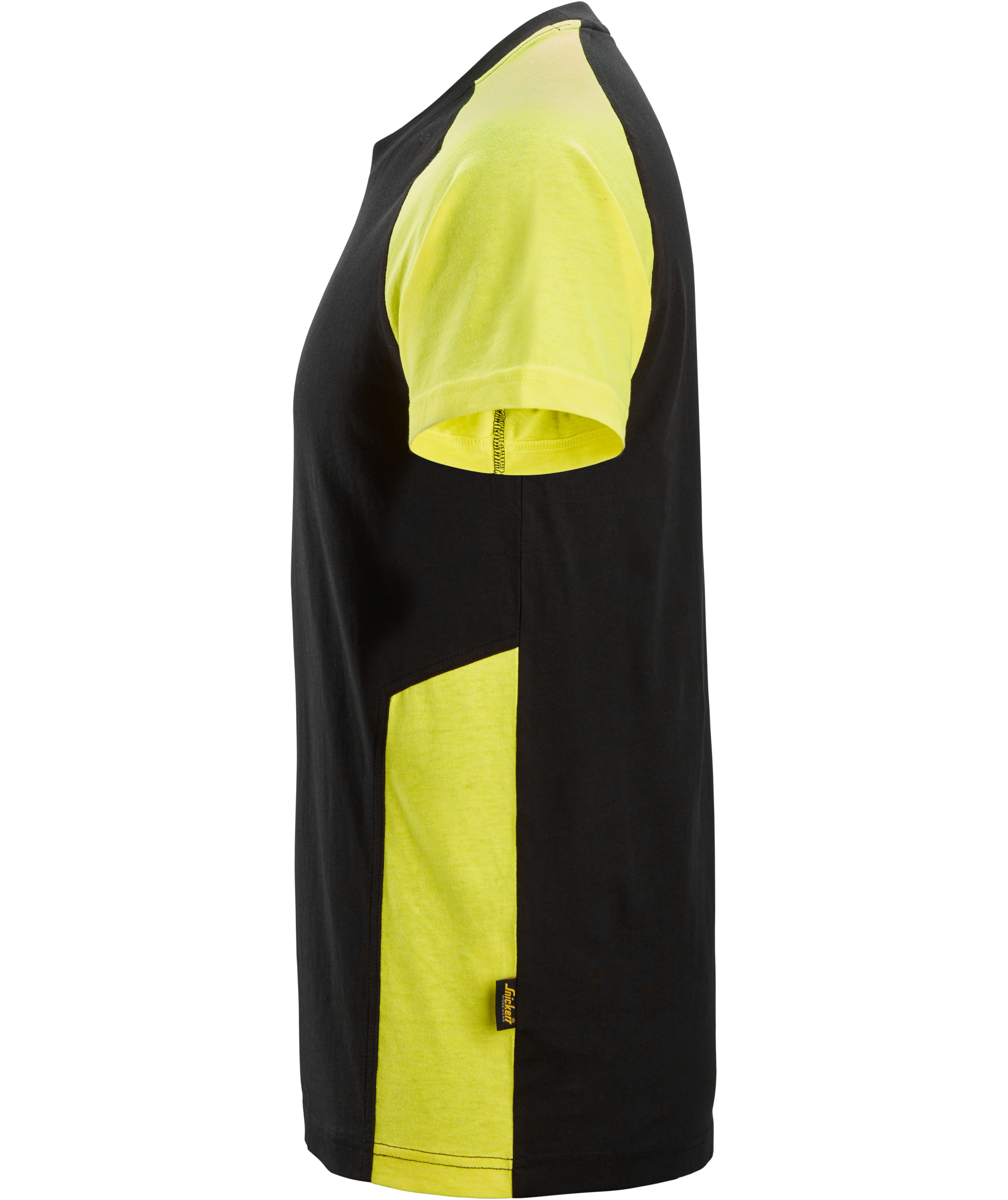 Snickers T-shirt 2550, Svart/Varselgul, Svart/Varselgul, large image number 3