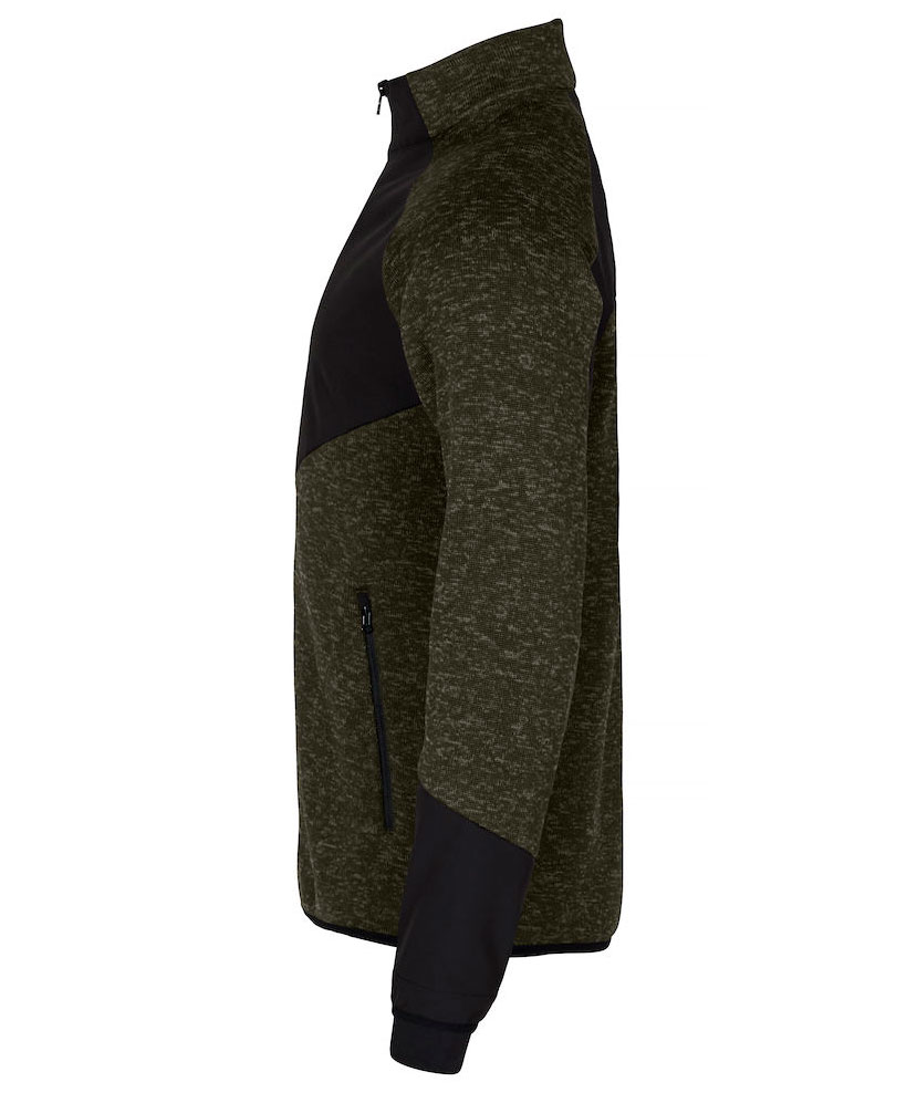 Clique Haines fleecejacka, Fog Green, large image number 2