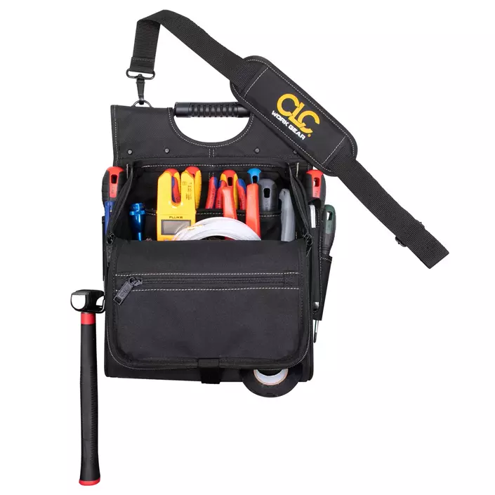 CLC Work Gear 1510 electrician tool bag, Black/Brown, Black/Brown, large image number 3