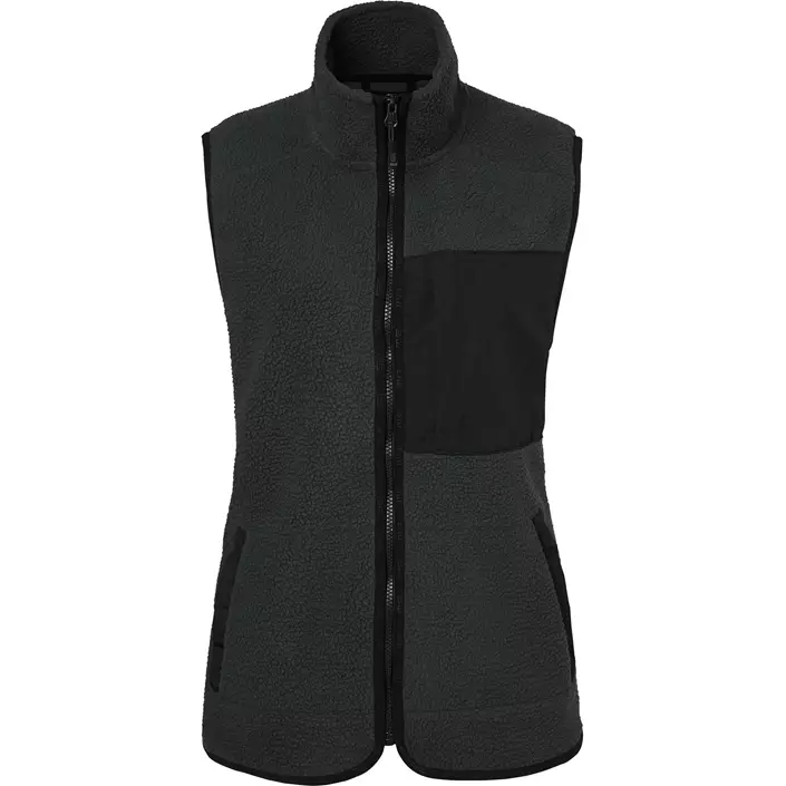 South West Saga women's fleece vest, Dark Grey, large image number 0