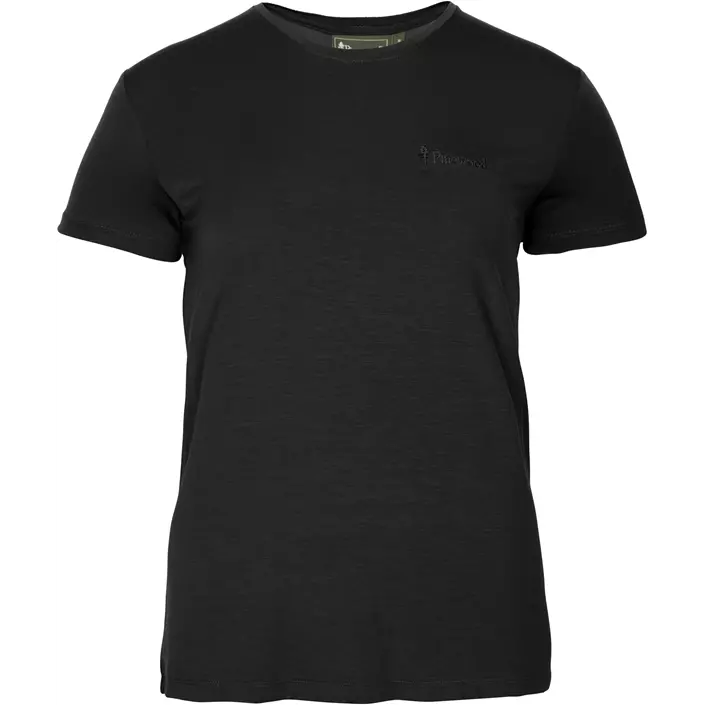 Pinewood Active Fast-Dry dame T-shirt, Black, large image number 0