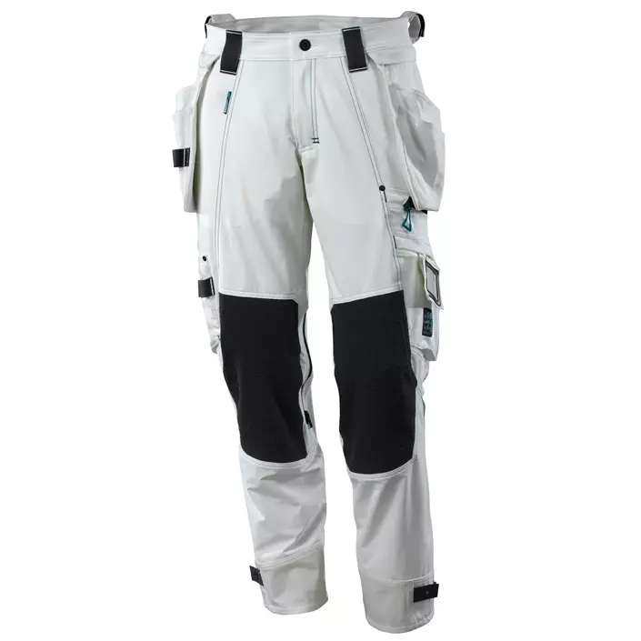 Mascot Advanced craftsman trousers Full stretch, White, large image number 0