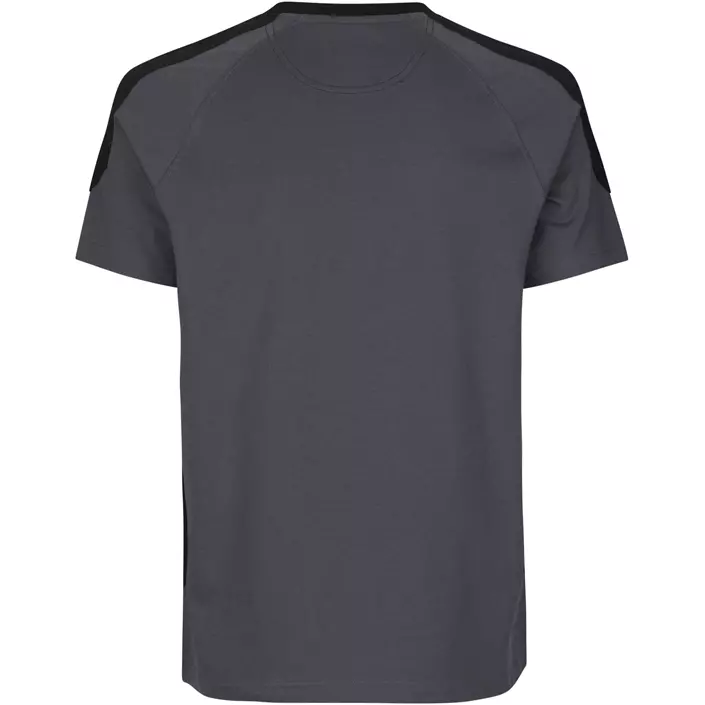 ID Pro Wear kontrast T-shirt, Silver Grey, large image number 1