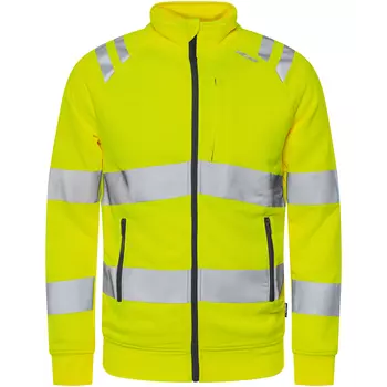 Fristads sweat jacket 7863 GPSW, Hi-Vis Yellow