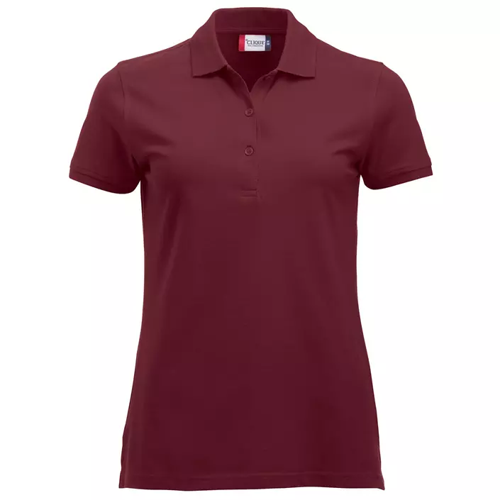 Clique Classic Marion women's polo shirt, Bordeaux, large image number 0