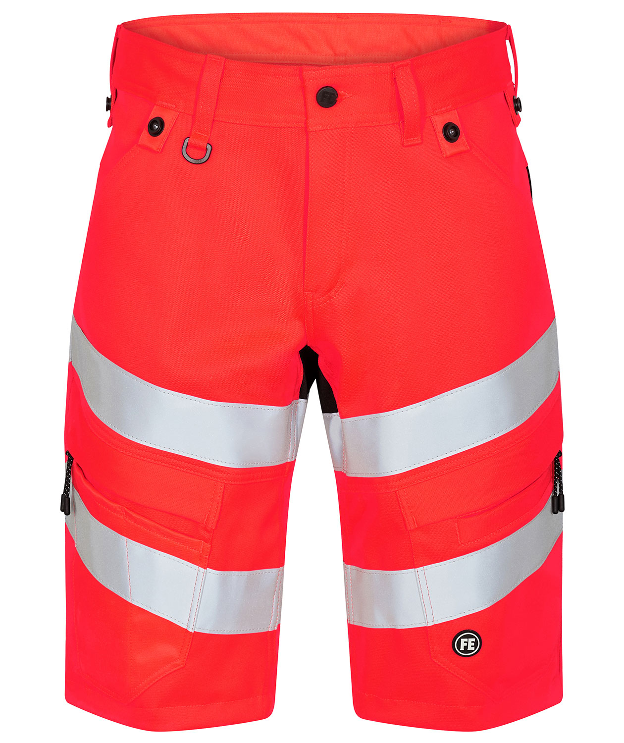 Engel Safety work shorts, Hi-Vis red/black, Hi-Vis red/black, swatch