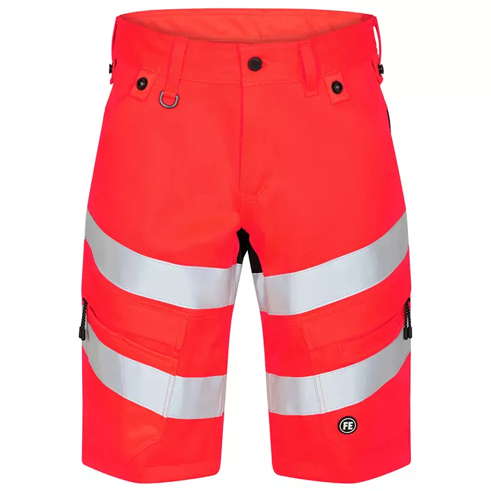 Engel Safety arbeidsshorts, Hi-Vis rød/svart, large image number 0