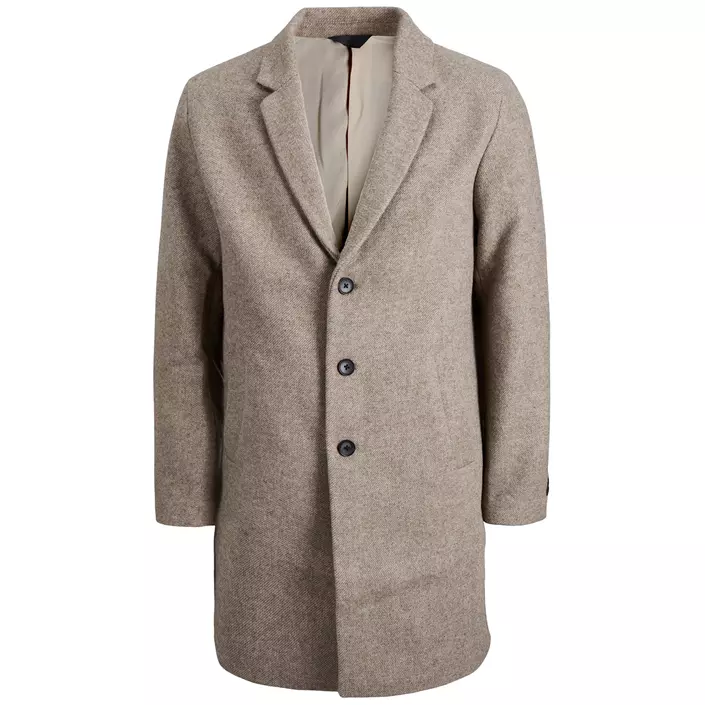 Jack & Jones JJEMOULDER wool coat, Greige, large image number 0