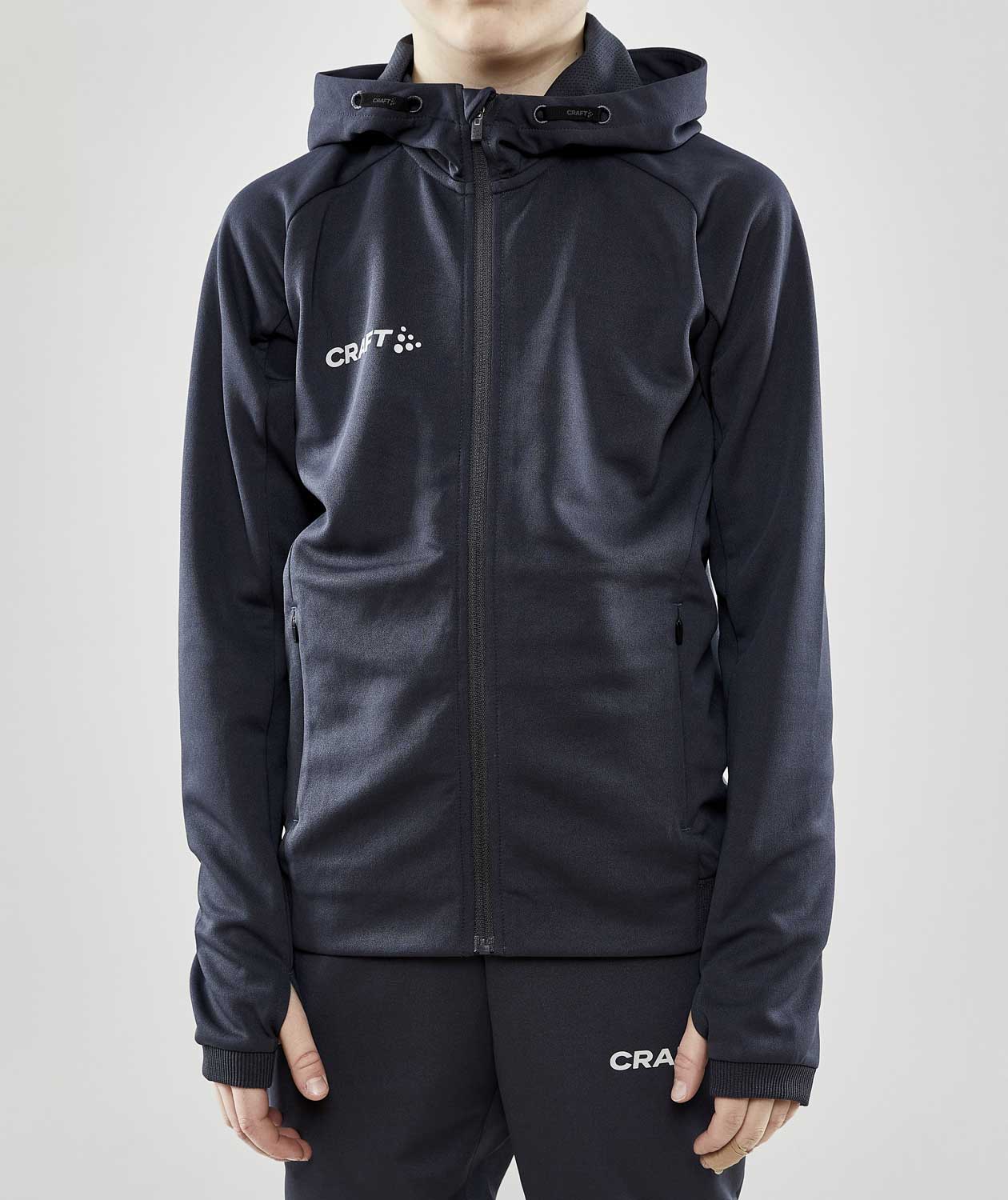 Craft Evolve h&aelig;ttetr&oslash;je til b&oslash;rn, Asphalt, large image number 1