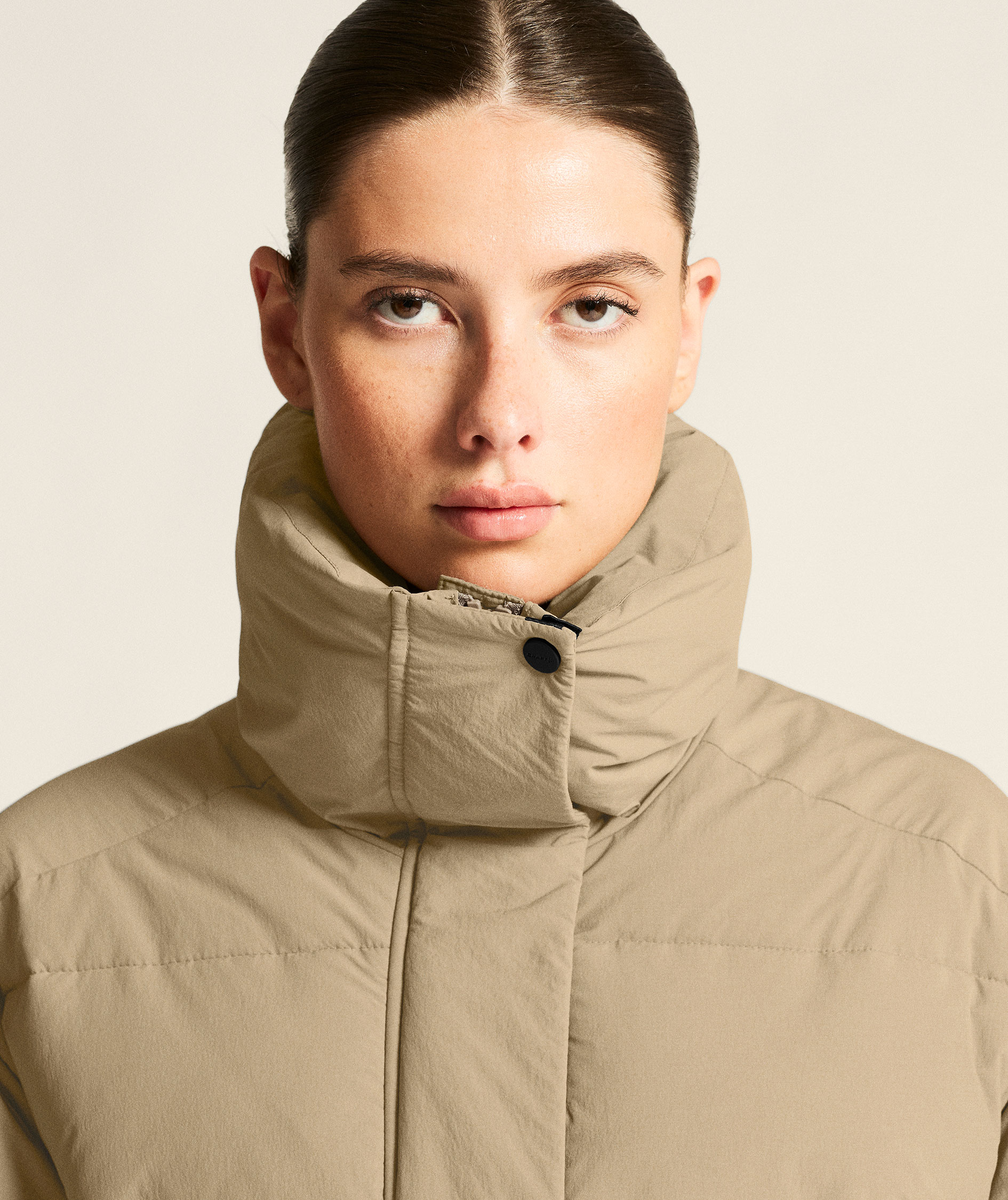 Craft Urban l&aring;ng vadderad vinterjacka dam, Taupe, large image number 5