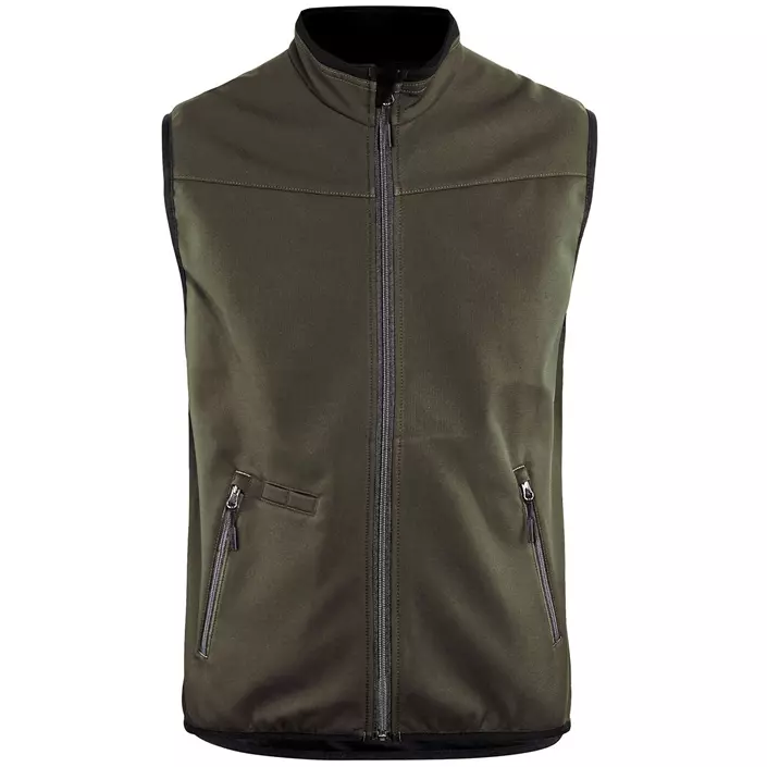 Blåkläder Unite softshell vest, Olive Green/Black, large image number 0