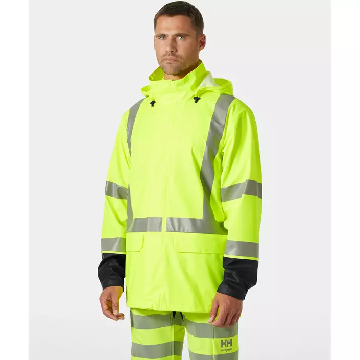 Helly Hansen Addvis regnjacka, Varsel Gul/Ebony, large image number 1