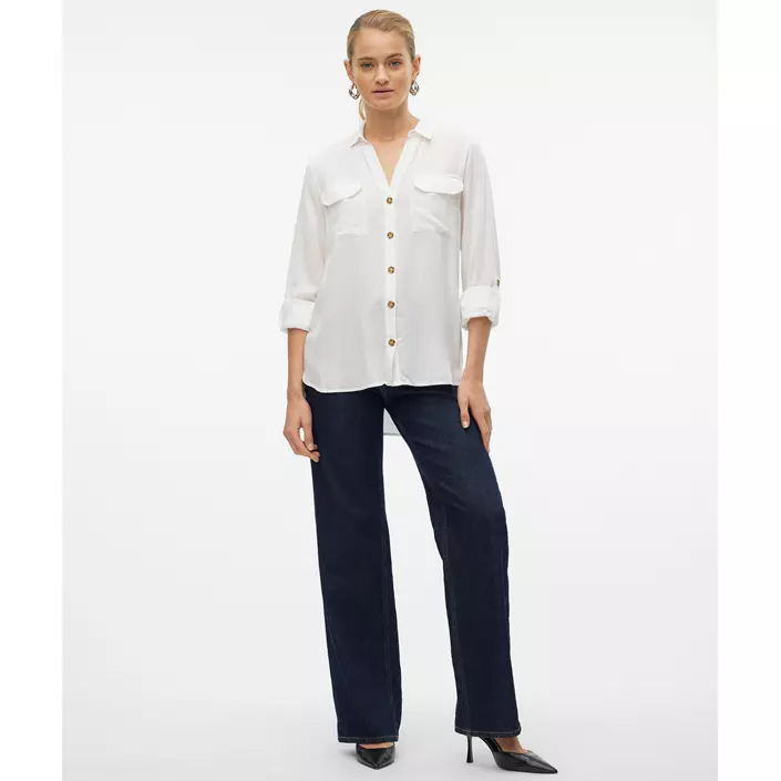 Vero Moda VMBUMPY skjorta dam, Snow White, large image number 5