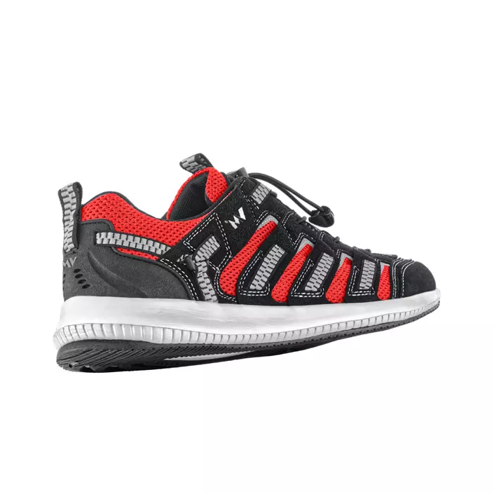 VM Footwear Lusaka sneakers, Svart/Röd, large image number 1