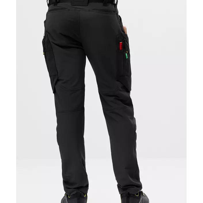 Snickers FlexiWork service trousers 6873 full stretch, Black/Black, large image number 4