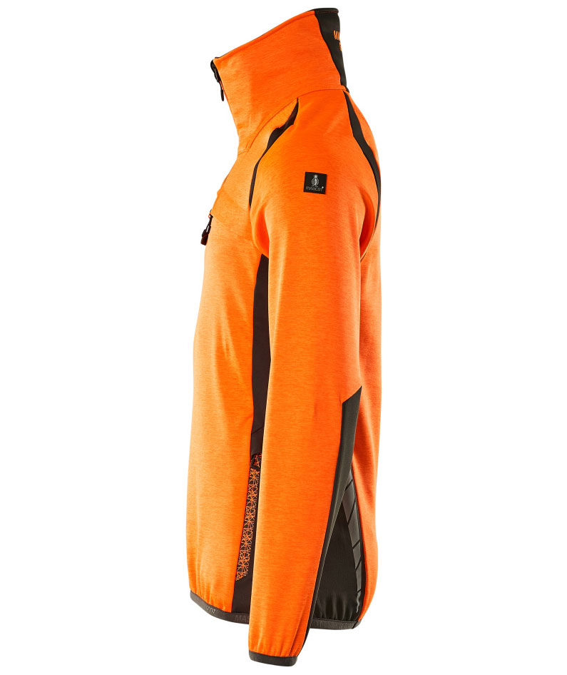 Mascot Accelerate Safe fleecegenser, Oransje/M&oslash;rk antrasitt, large image number 3