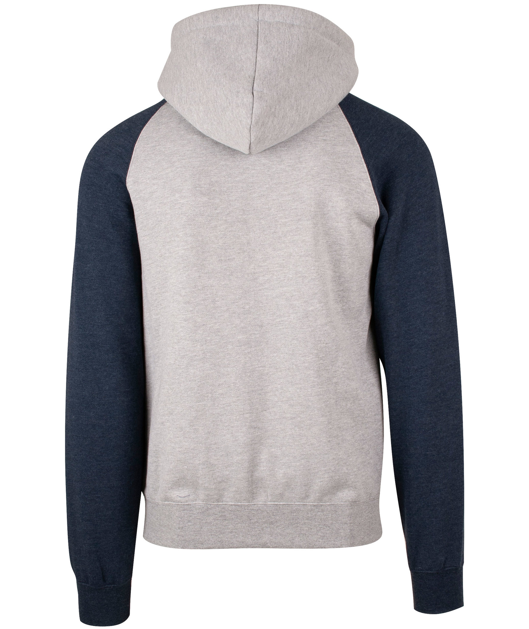 YOU Bronx Raglan Kapuzensweatshirt mit Rei&szlig;verschluss, Grau meliert/marine meliert, large image number 1