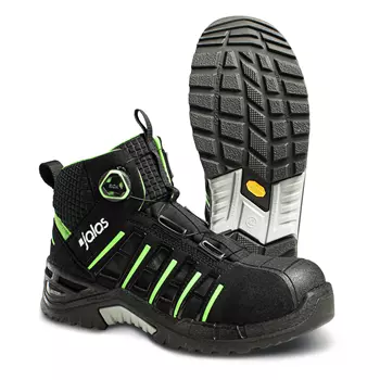 Jalas 9945 Exalter safety boots S1P, Black/Green