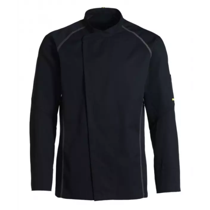 Kentaur chefs jacket, Black/Light Grey, large image number 0