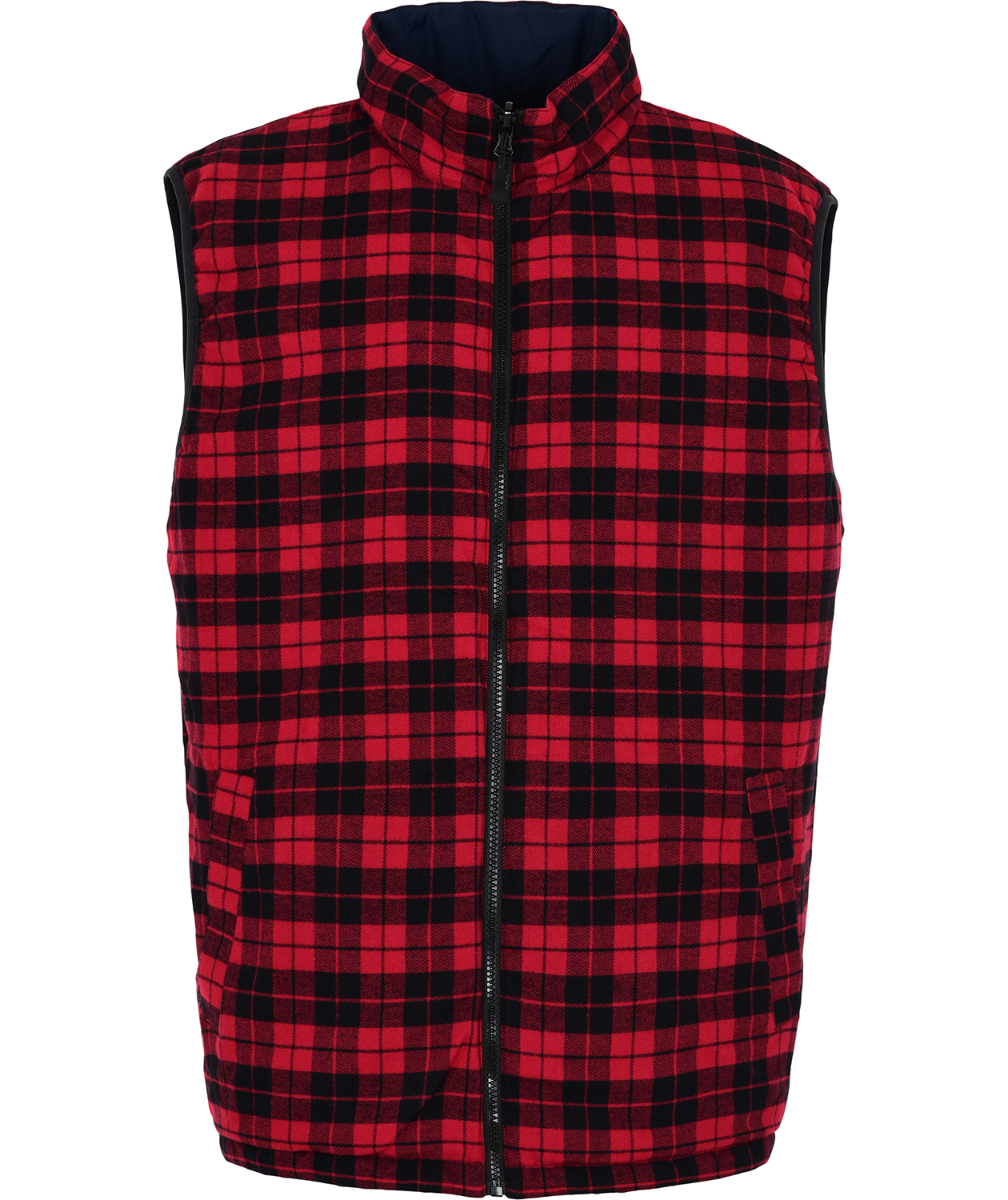 ProActive reversible flannel vest, Red