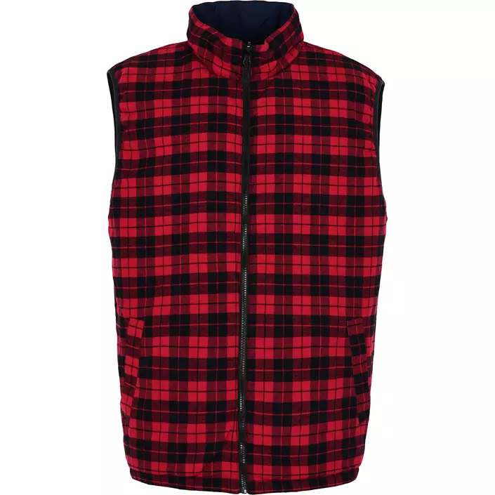 ProActive reversible flannel vest, Red, large image number 1